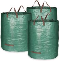 COM-FOUR® 3x worek ogrodowy z uchwytami
