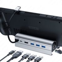 Bakeey 6 in 1 – stacja dokująca do Steam Decka (HDMI 4K 60Hz, PD, 3xUSB 3.0, Ethernet)