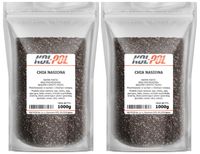NASIONA CHIA 2kg – szałwia hiszpańska, wysoka jakość | Idealne do smoothie i zdrowych potraw
