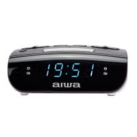 Radiobudzik Aiwa CR-15 AM/FM PLL Czarno-biały