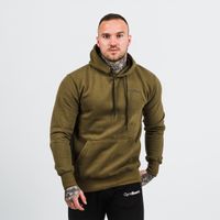 Męska bluza z kapturem Athlete Military Green Black - GymBeam