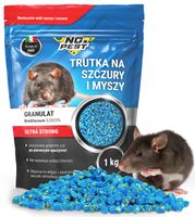 BARDZO SILNA TRUTKA NA SZCZURY I MYSZY GRANULAT BRODIFAKUM NO PEST 1KG