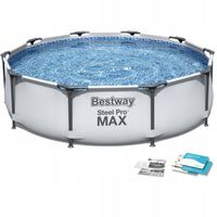 BASEN STELAŻOWY OGRODOWY RODZINNY 305x76 BESTWAY ZESTAW 4w1 OUTLET