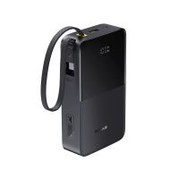 Powerbank Baseus Bipow 2 Pro 20000mAh 22.5W Cyfrowy wyświetlacz, Wbudowany kabel USB-C Czarny