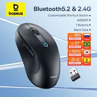 Baseus F02 Mysz bezprzewodowa Bluetooth 5.2 2.4G 4000 DPI