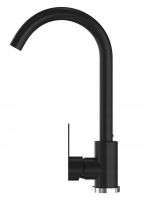 BATERIA KUCHENNA CZARNA DO ZLEWU PRESTIGE KRAN