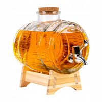 BECZKA SZKLANA 2 L BECZUŁKA Z KRANIKIEM NA WÓDKĘ ALKOHOL WINO BIMBER WHISKY