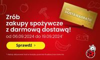 Darmowa dostawa zakupów z Biedronki do 19.09