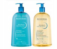 Bioderma Atoderm zestaw żel 1000ml + olejek 1000ml