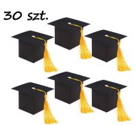 Pudełko na cukierki z okazji ukończenia szkoły w kształcie czapki - HOWAF 30 szt.