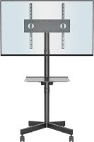 BONTEC Mobilny Stojak TV na Kółkach do Telewizorów Plazmowych/LCD/LED 23-60 cali, VESA 400x400mm