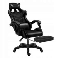 CERLO Fotel obrotowy gamingowy FOX-2 czarny