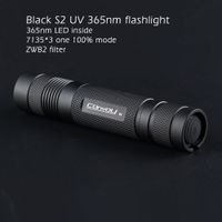 Latarka Convoy S2 UV 365nm filtr zwb2