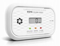 Czujnik czadu, tlenku węgla EURA, żywotność 10 lat POLSKA NORMA wyświetlacz