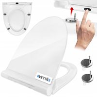 Deska Sedesowa Wolnoopadająca Twarda Wypinana Uniwersalna Mocna Premium WC
