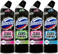 Zestaw Domestos Zero Kamienia Żel do WC 4 x 750ml + 10 gąbek do naczyń