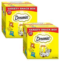 DREAMIES Przysmak Dla Kota Mix Smaków 12x60g x2