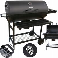 DUŻY GRILL OGRODOWY LANDGRAF + PÓŁKI + POPIELNIK
