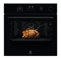 Piekarnik elektryczny parowy Electrolux 700 SteamCrisp EOC6H76Z Termoobieg Termosonda Czarny