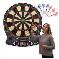ELEKTRONICZNA TARCZA DO DARTA METEOR 18gier 159wariantów 8graczy LCD