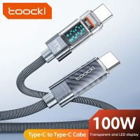 Kabel tookcki USB-C do USB-C 60W PD z wyświetlaczem