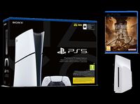 Konsola PLAYSTATION 5 Slim Digital Edition 1TB D Chassis + Napęd optyczny PS5 + Little Nightmares III Biało-czarny PS5