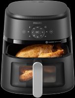Frytkownica beztłuszczowa PHILIPS Ovi NA231/00 Air Fryer z okienkiem 6,2 l 13 programów Czarny