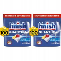 Finish Quantum Kapsułki do Zmywarki do Naczyń Lemon Cytryna 2x 100 sztuk