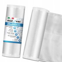 FOLIA MOLETOWANA do ZGRZEWARKI próżniowej RĘKAW 28cm ROLKA 6m 28x600cm