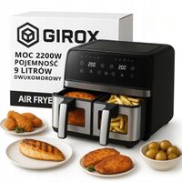 Frytkownica beztłuszczowa dwukomorowa 9 L GIROX