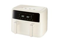 Podwójna frytkownica beztłuszczowa Air Fryer retro, 2600 W, 2x 4,35 l, kremowa  Silvercrest