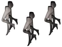 Rajstopy damskie 20/60 DEN, z efektem brokatu 2 pary