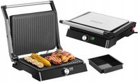 Grill elektryczny opiekacz rozkładany REGULACJA TEMPERATURY DUŻA MOC 2200W