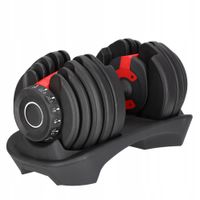 Regulowany hantel żeliwny z podstawką 2,5-24 kg
