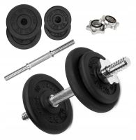 HANTLA ŻELIWNA 1x10kg gryf Talerze zestaw 10kg