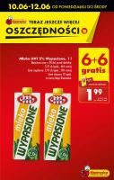 Biedronka - Mleko UHT Wypasione 2% 6+6 gratis