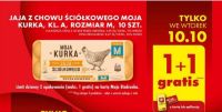 Biedronka - Jajka rozm. M, 10 sztuk 1+1 Gratis (ok. 43gr za szt./ 4,23 zł za opak) we wtorek 10.10