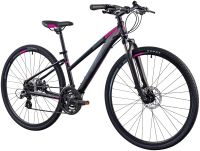 Rower crossowy INDIANA X-Cross 2.0 D15 damski Czarno-różowy