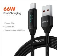 Kabel USB-C 1m, 66W z wyświetlaczem TOOCKI