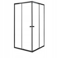 Kabina prysznicowa Olga SQ80 BLACK SOLO (bez brodzika)