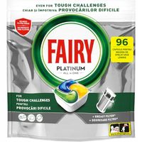 Fairy Platinum All In One 96 sztuk XXXL PACK LEMON, kapsułki do zmywarki (0,66 zł/szt.)