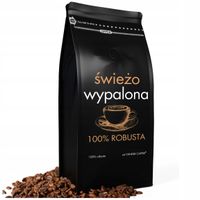 Kawa ziarnista 1kg ŚWIEŻO PALONA 100% ROBUSTA