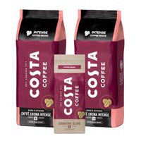 Kawa ziarnista COSTA COFFEE Caffe Crema Intense 2x 1kg + GRATIS Medium signature blend 200g  z Polski