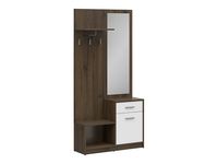 Komplet do przedpokoju Nepo Plus 90 cm dąb noble/biały