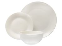 Komplet obiadowy 12 el. porcelanowy Day by Day  biały