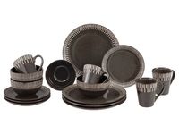 Komplet obiadowy ceramiczny Elroy Grey 16 elementów