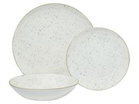 Komplet obiadowy porcelanowy Rita 12 el. kremowy