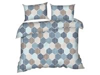 Komplet pościeli bawełnianej Geometric 160x200 + 2 x 70x80 cm