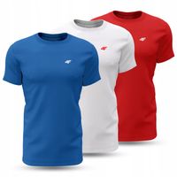 KOSZULKA MĘSKA 4F T-SHIRT BAWEŁNIANY NA CO DZIEŃ LIMITOWANA ZESTAW 3PAK