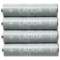 Akumulatorki do ładowania, HR03 AAA 1.2V, 750mAh Akumulatorek LADDA